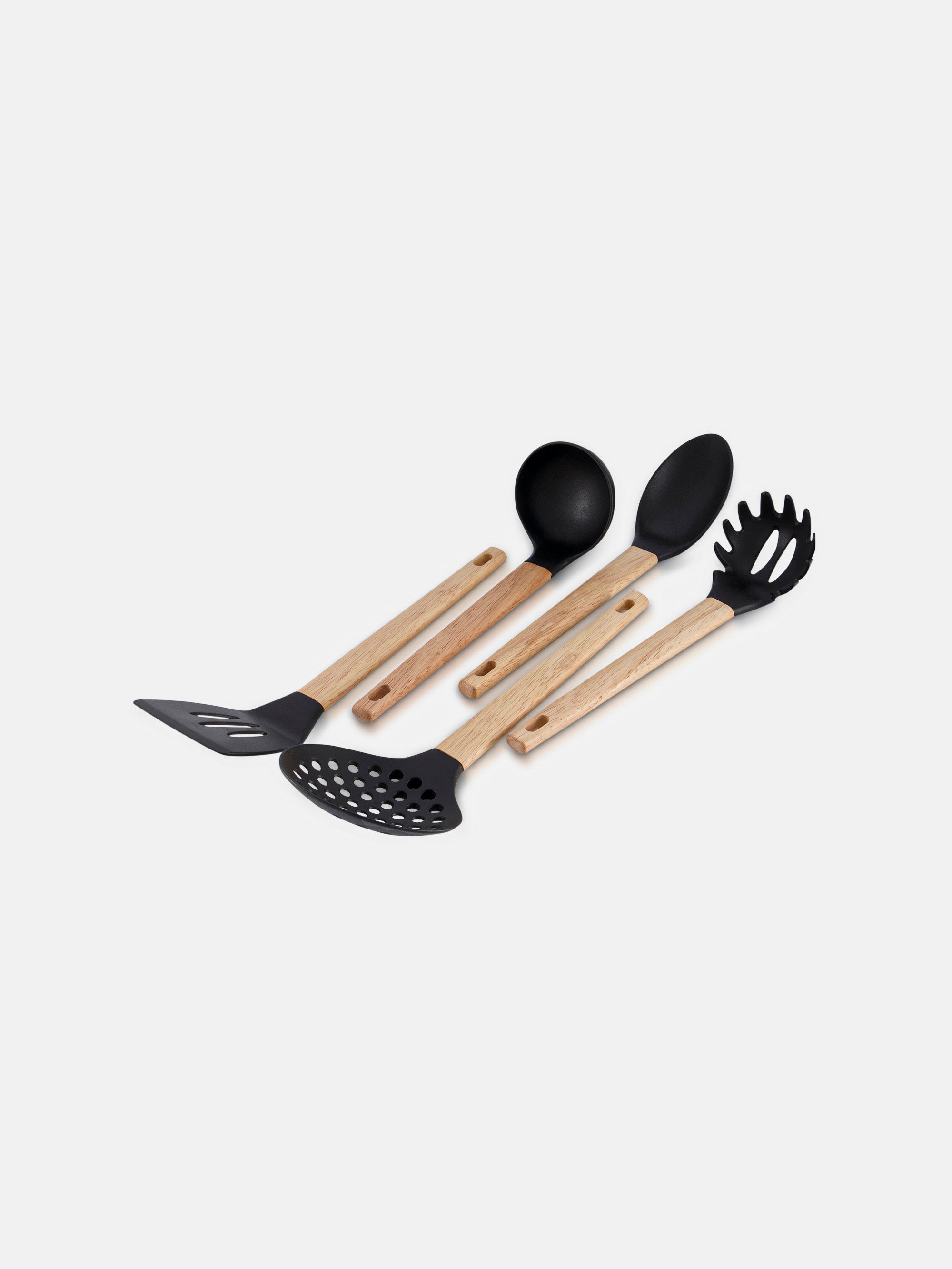 wood & plastic Pasta server