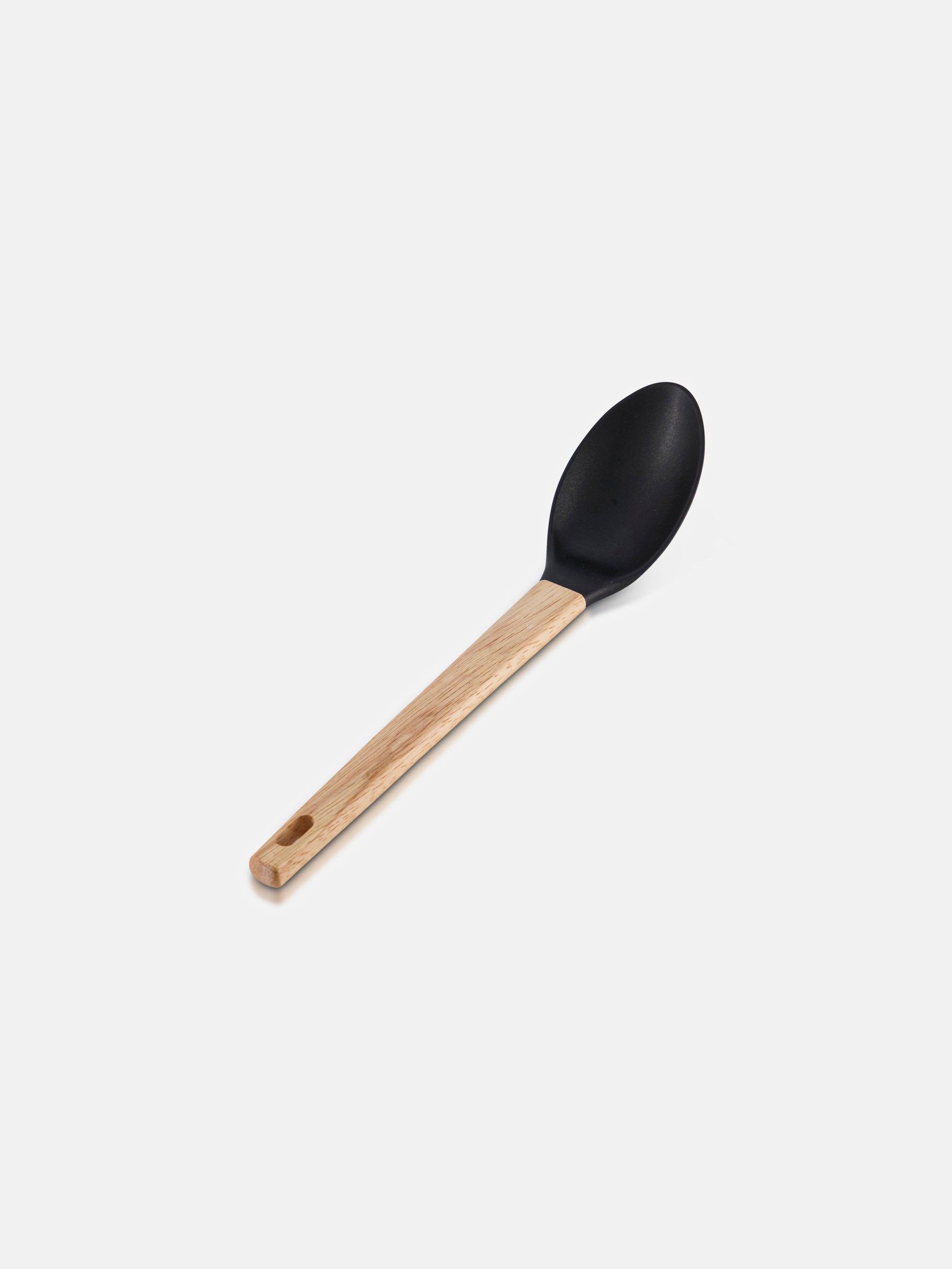 wood & plastic serving spoon