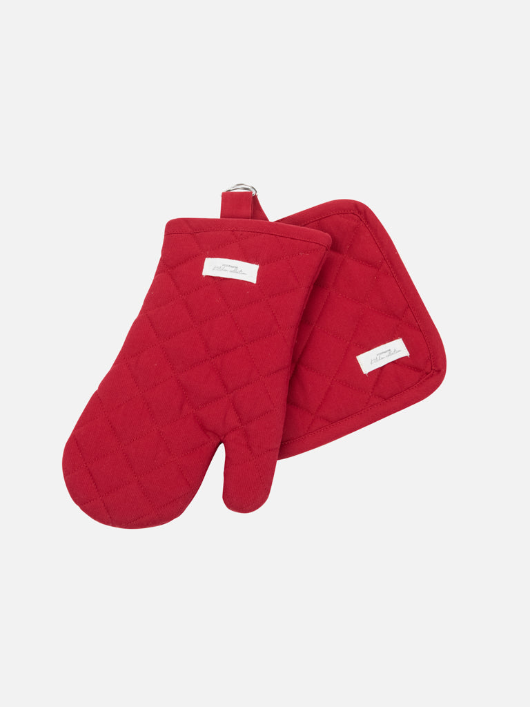Handy oven glove & trivet set