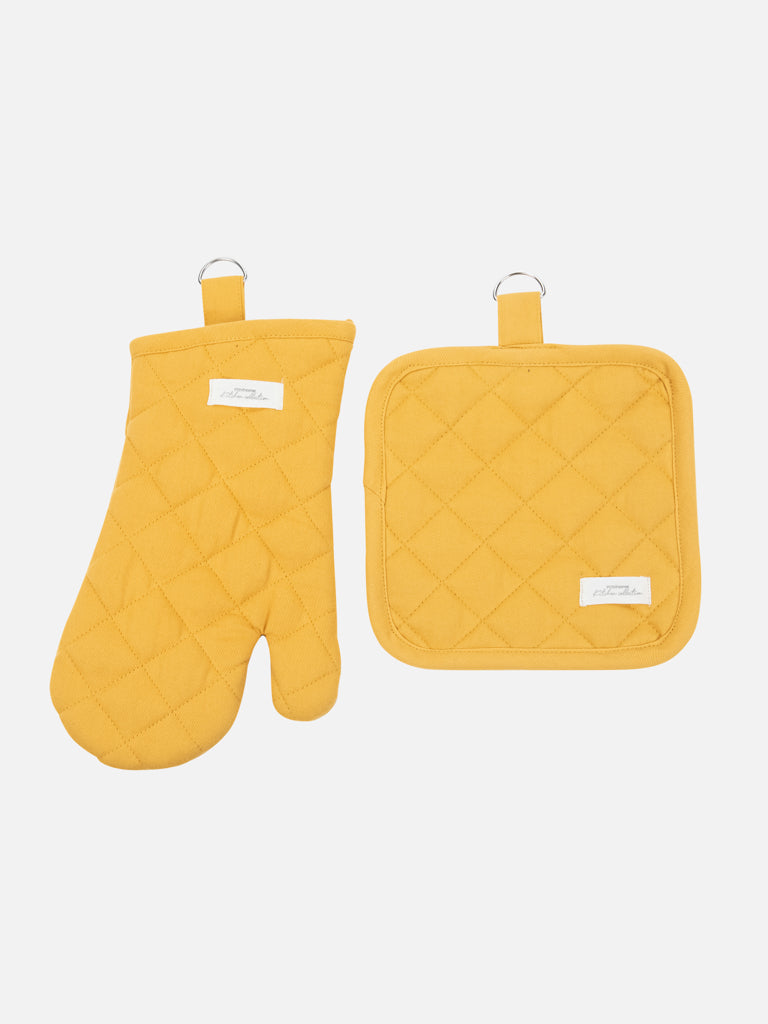 Handy oven glove & trivet set