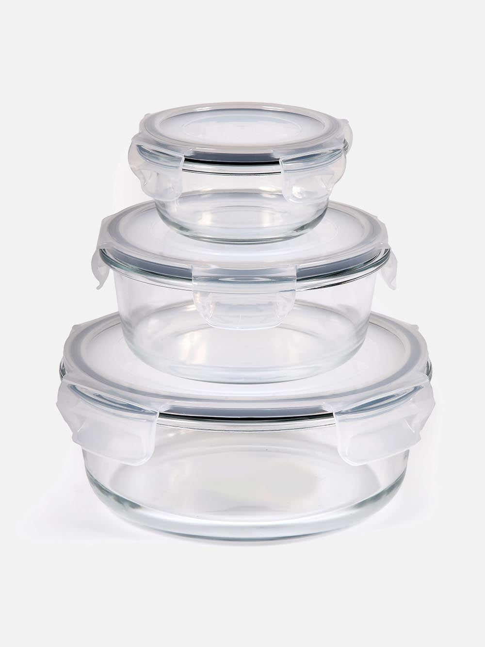 3-Piece Glass Storage Containers Set