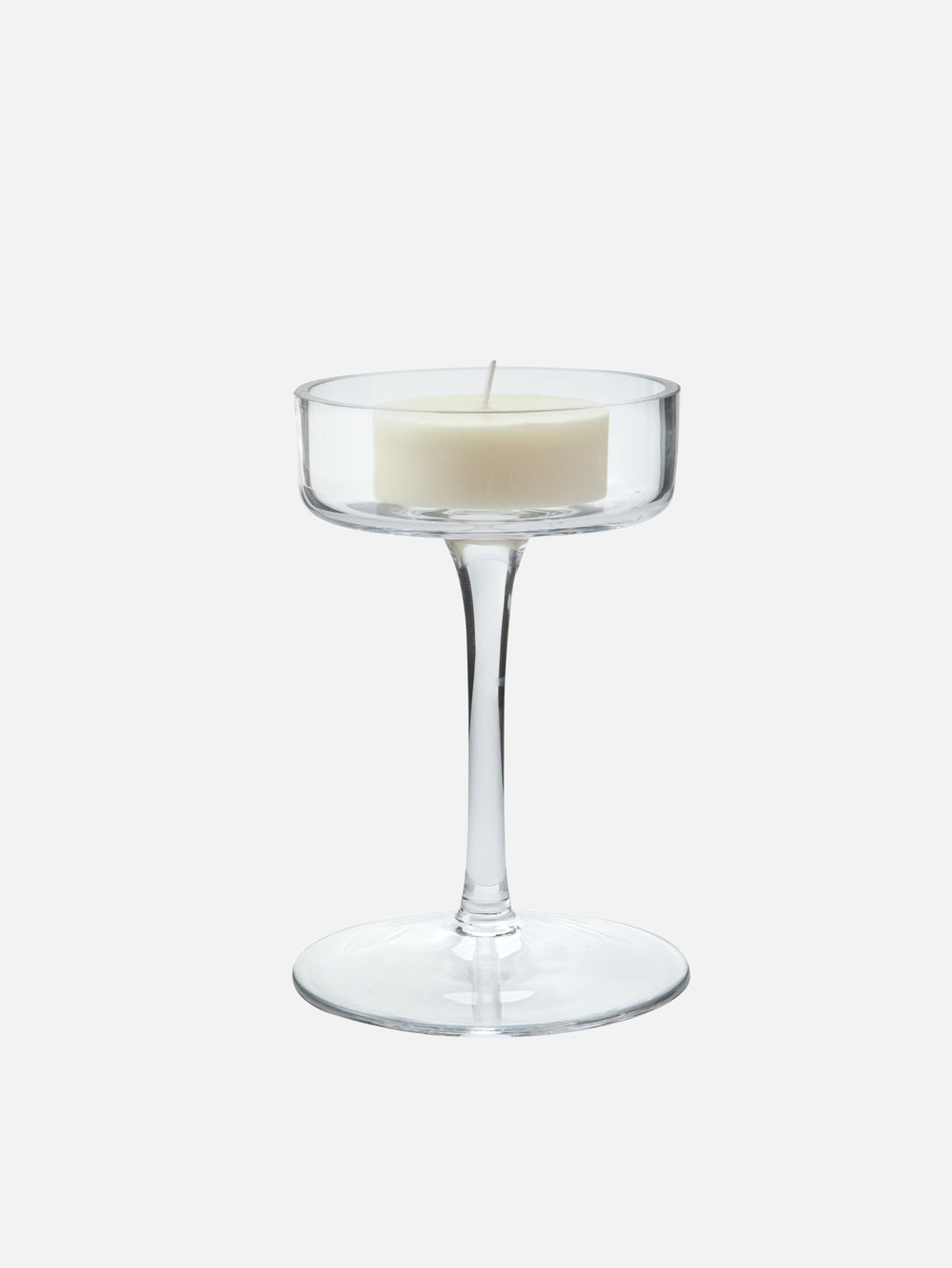 Glass Tealight/Pillar Candle Holder (S)