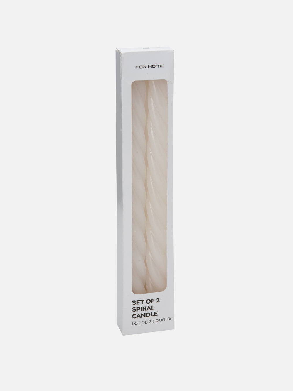 Pearl Spiral Candle, Set of 2