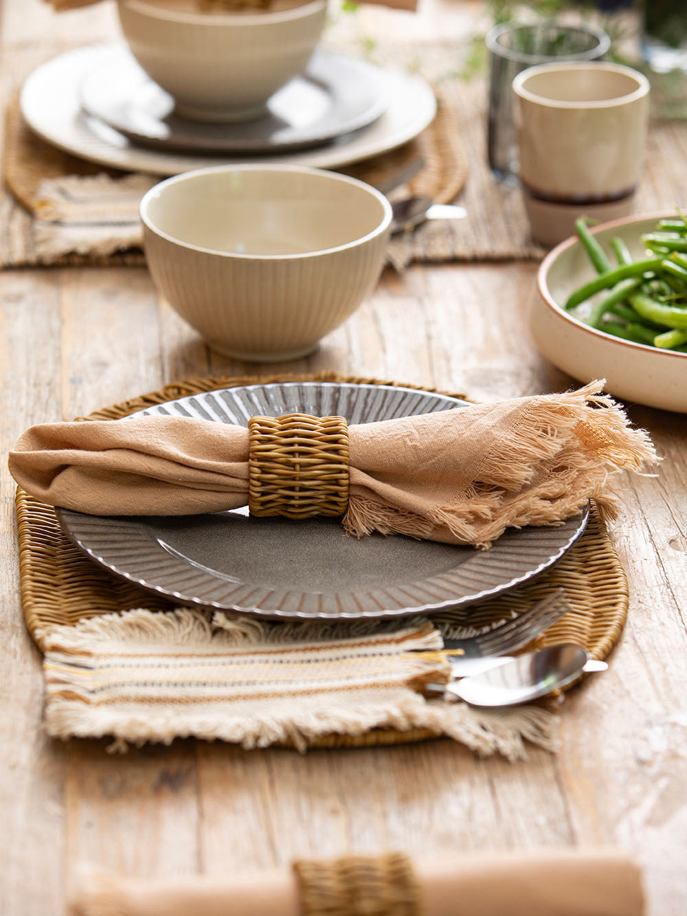 Country Cotton Napkins, Set of 4