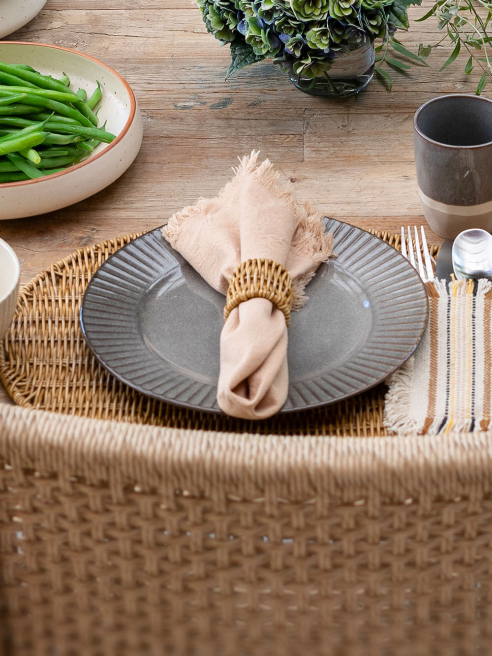 Country Cotton Napkins, Set of 4
