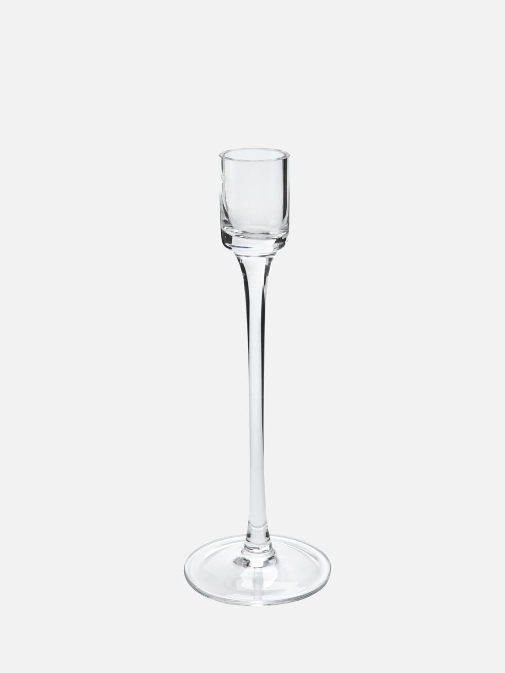 Glass Taper Candle Holder (S)