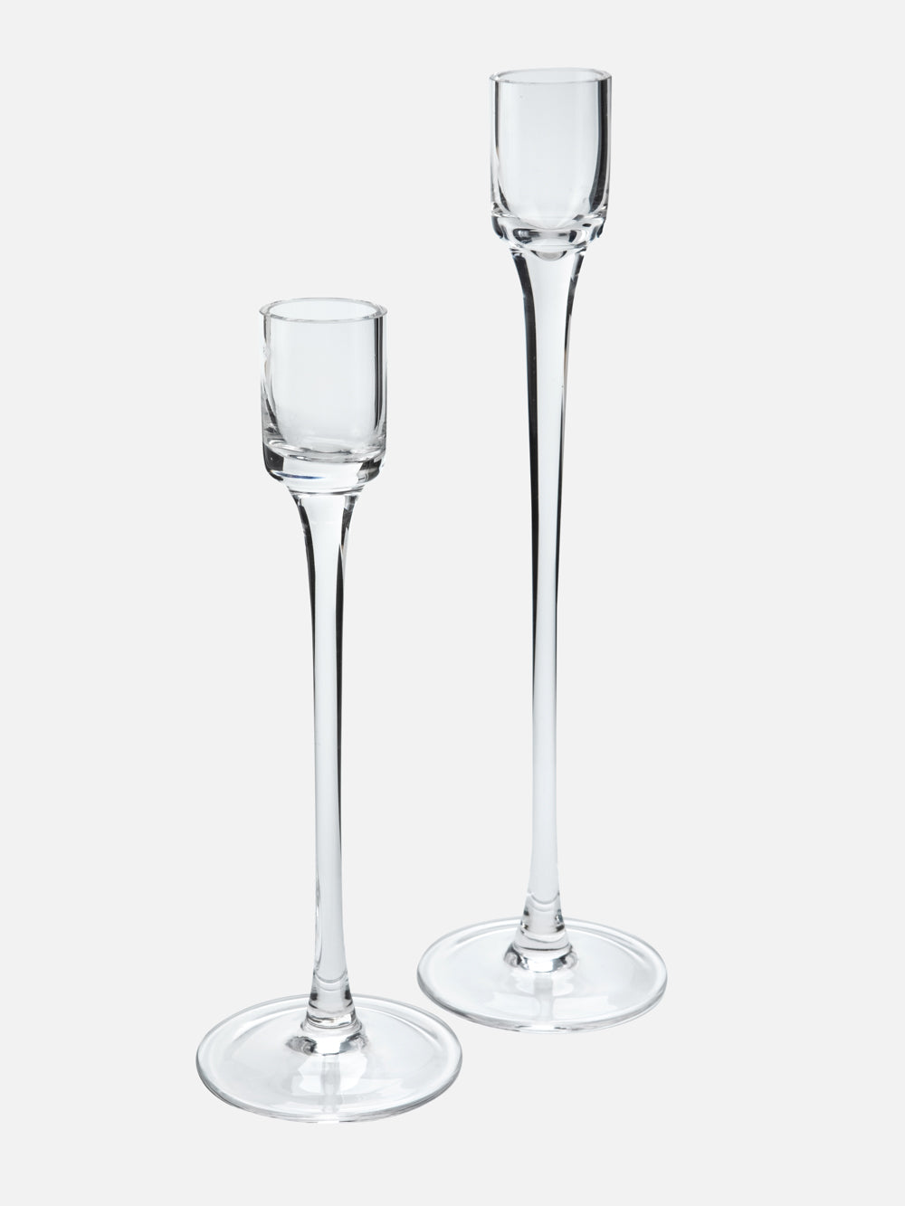 Glass Taper Candle Holder (S)