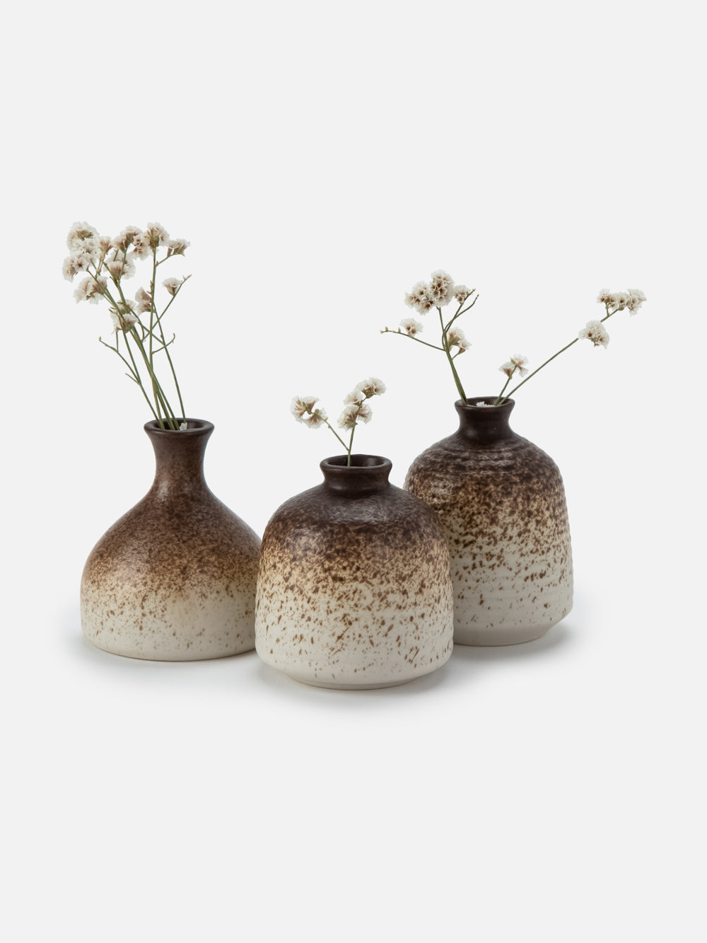 Earth Ceramic Vases, Set of 3