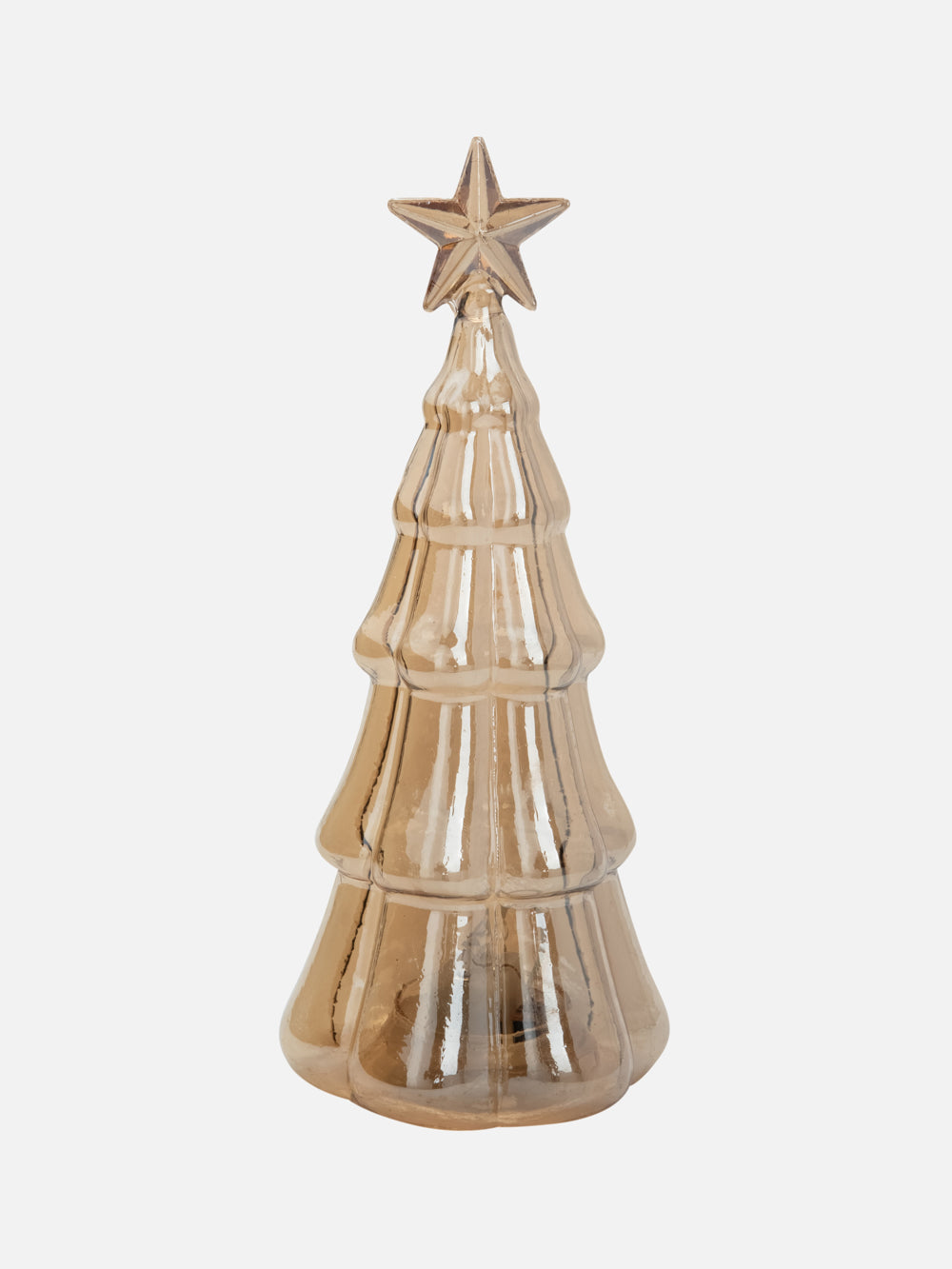Christmas Gold Fir Lamp 7.4 IN