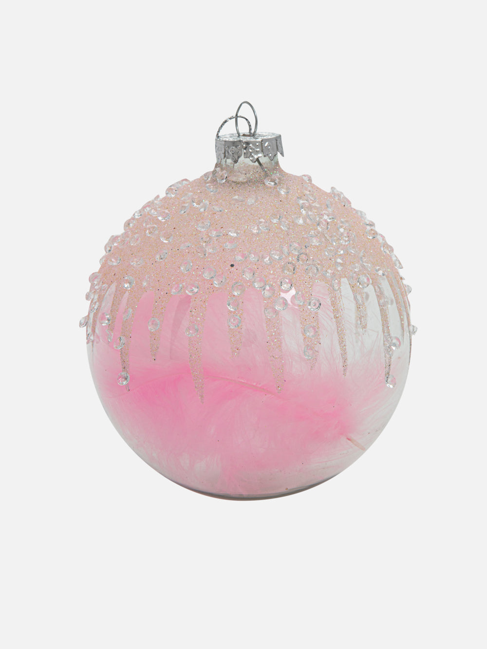 Pink candy ornament 3.9 in