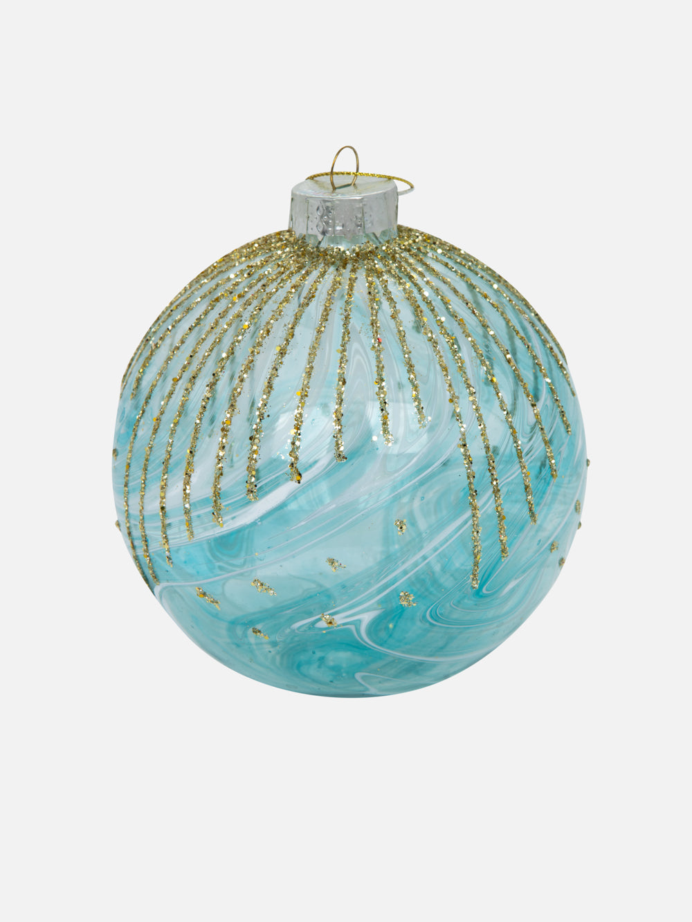 Light blue ornament 4.72 in