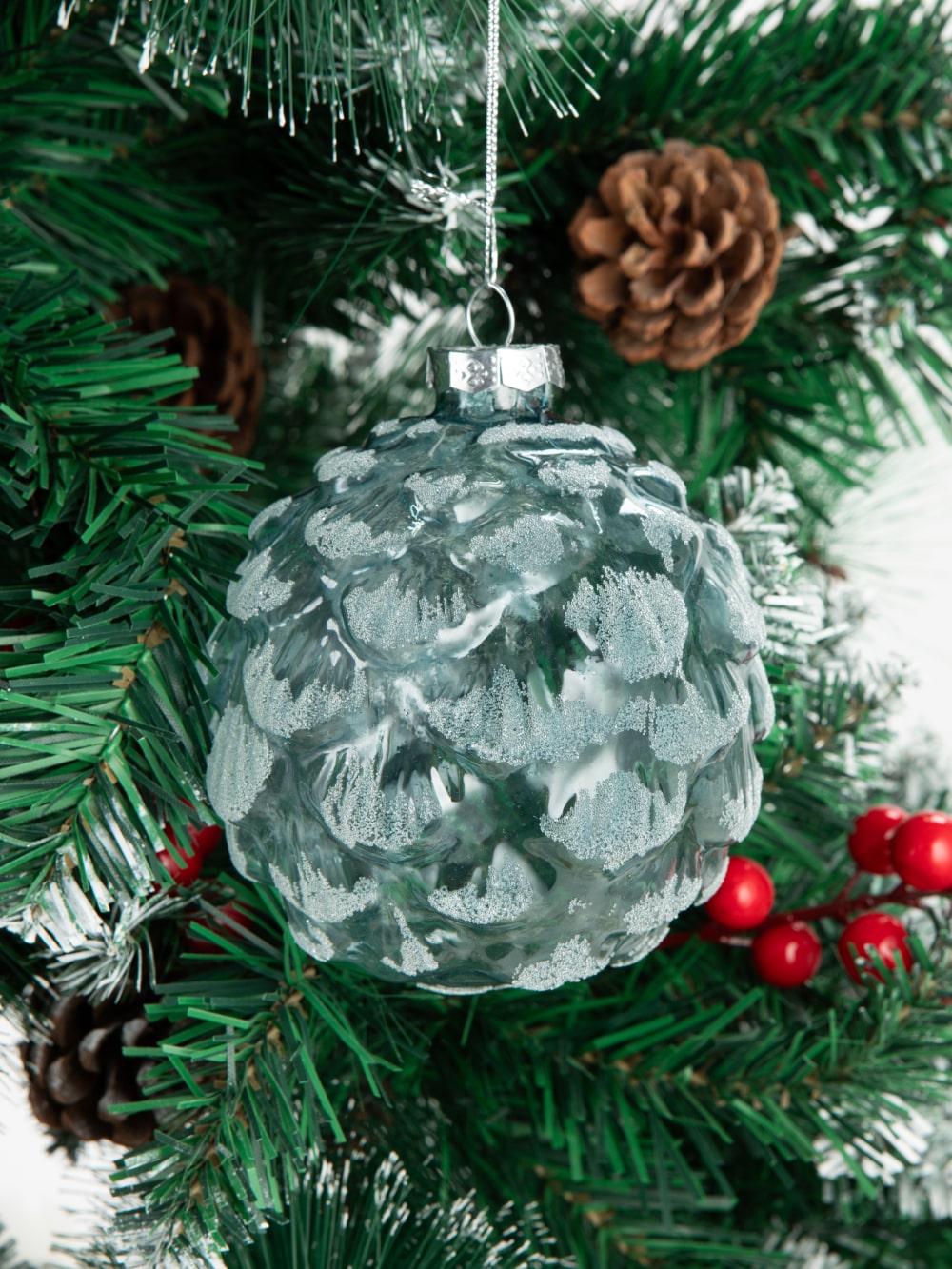 Pine cone ornament 3.9 in