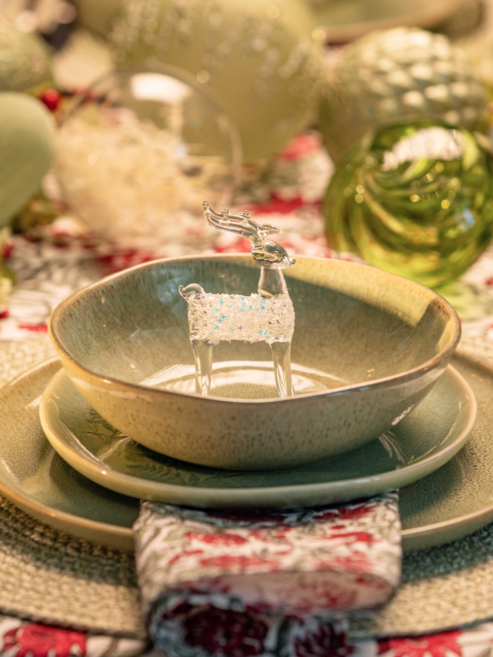 Deer ornament 3.9 in