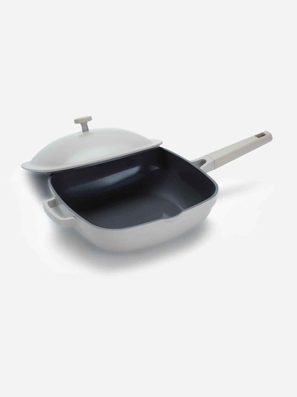 Square Non-Stick Frying Pan 11" | 4.2 Qt | With Lid