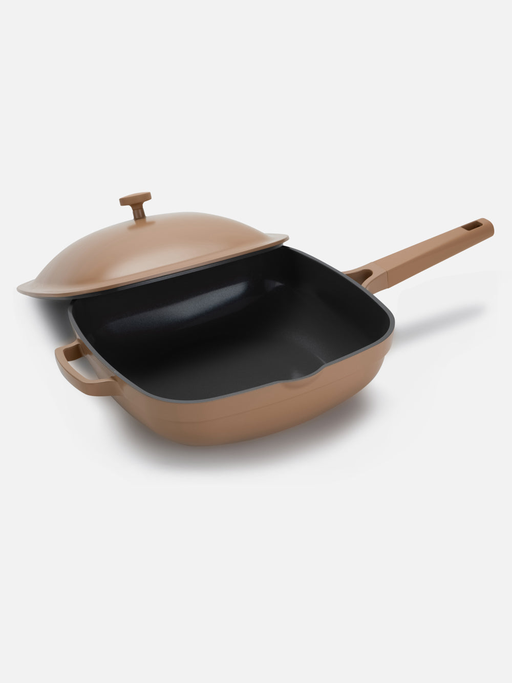 Square Non-Stick Fry Pan 12" | 5.3 Qt | With Lid