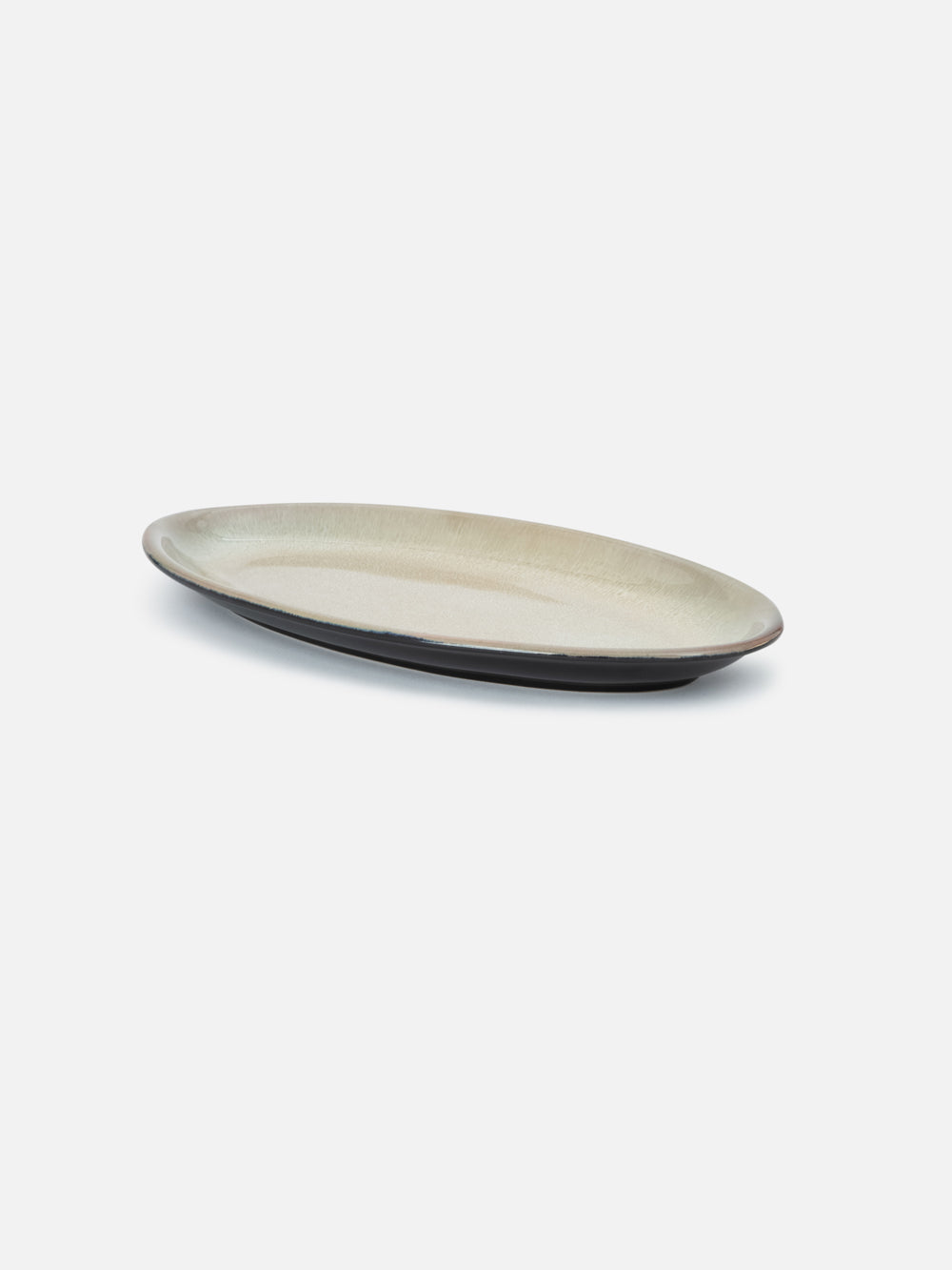OVAL PLATE MARBLE 11.9in