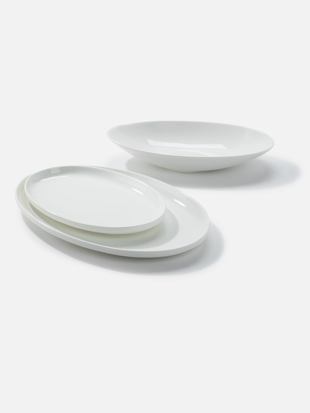 Classic White Oval Plate 12.2X7.9in