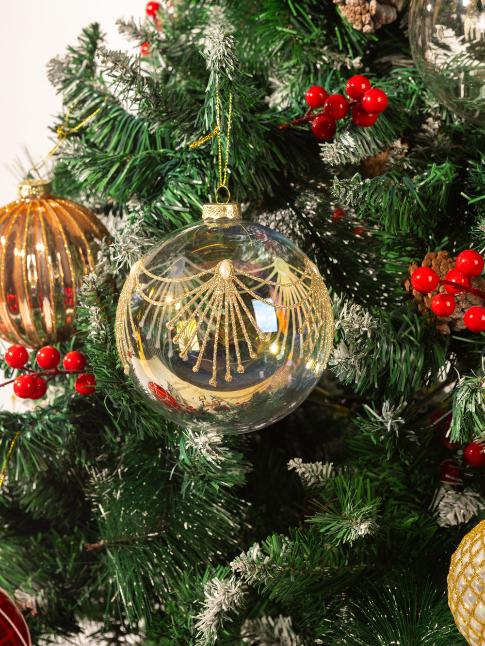 LARGE CLEAR ORNAMENT 4.7IN