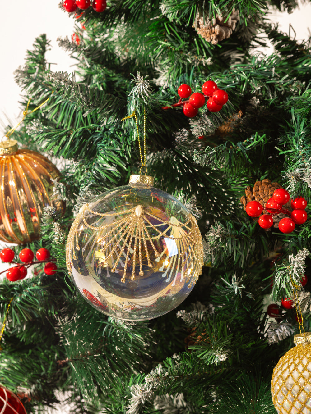LARGE CLEAR ORNAMENT 4.7IN