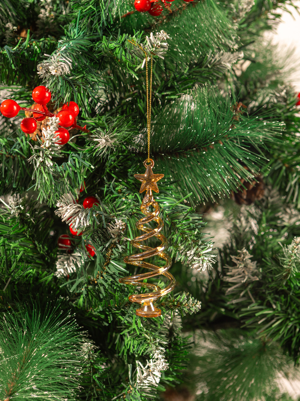 TWISTED TREE ORNAMENT 5.1IN