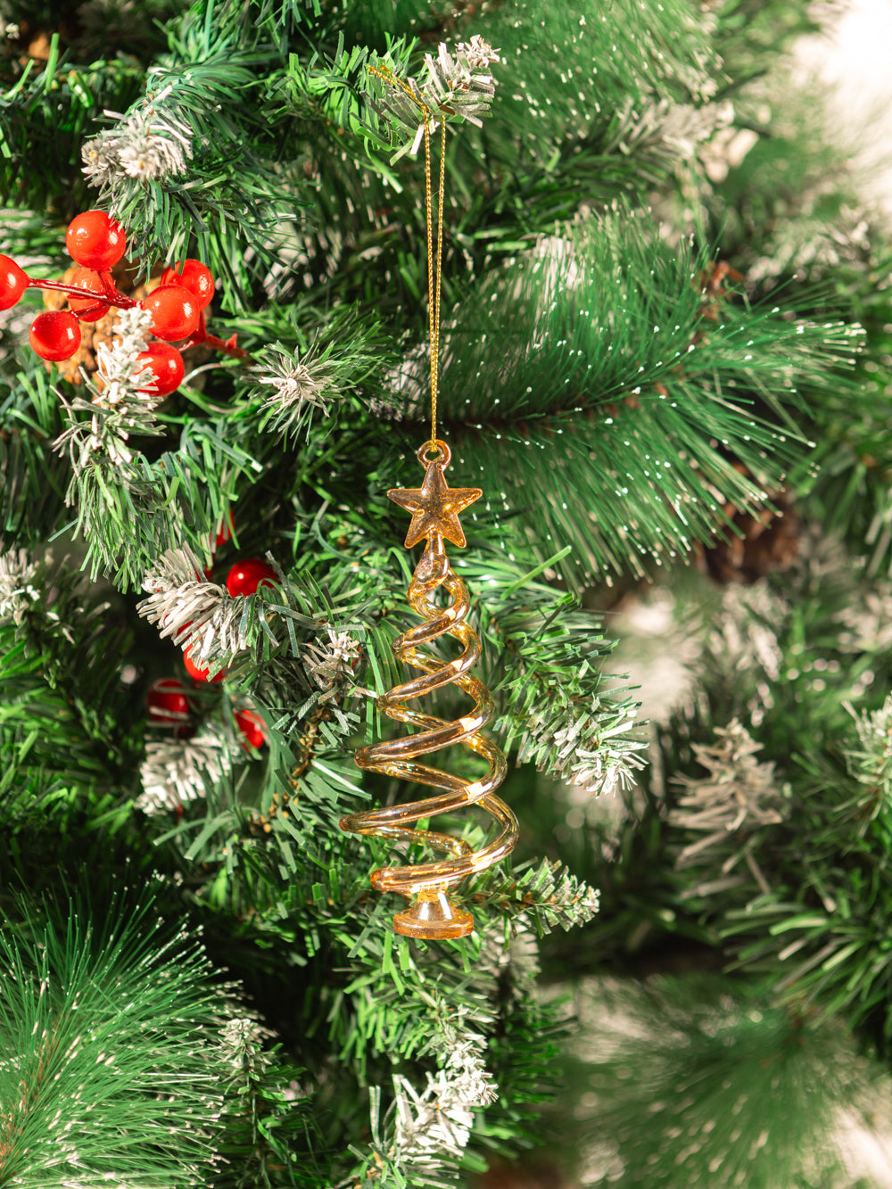 TWISTED TREE ORNAMENT 5.1IN