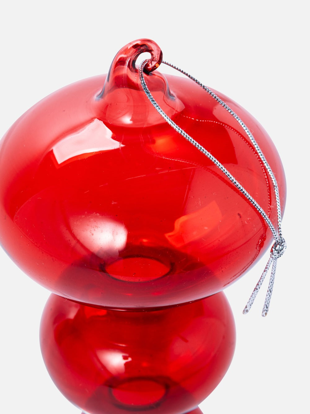 RED STALACTITE ORNAMENT 8.26IN