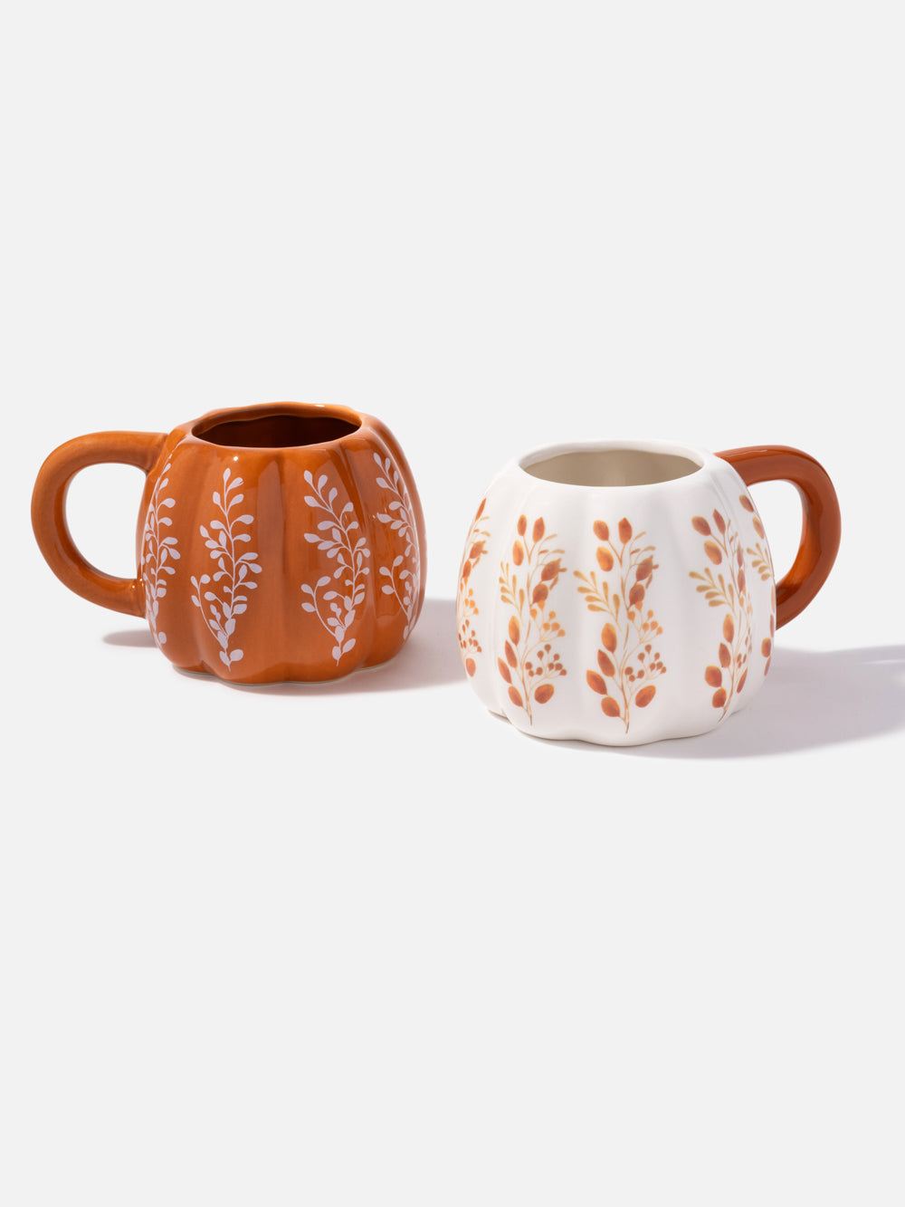 WHITE CERAMIC FALL MUG 5.6IN (Mug Only)