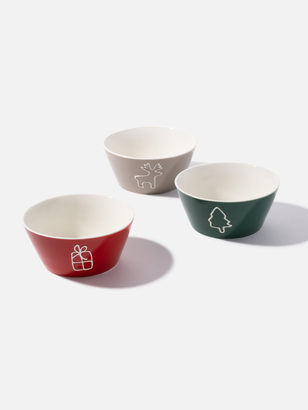 CHRISTMAS DEER BOWL 5.6IN