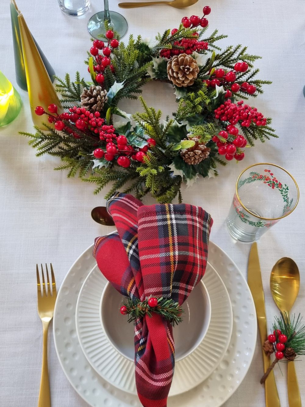 Faux berries ronde Wreath 11.8"