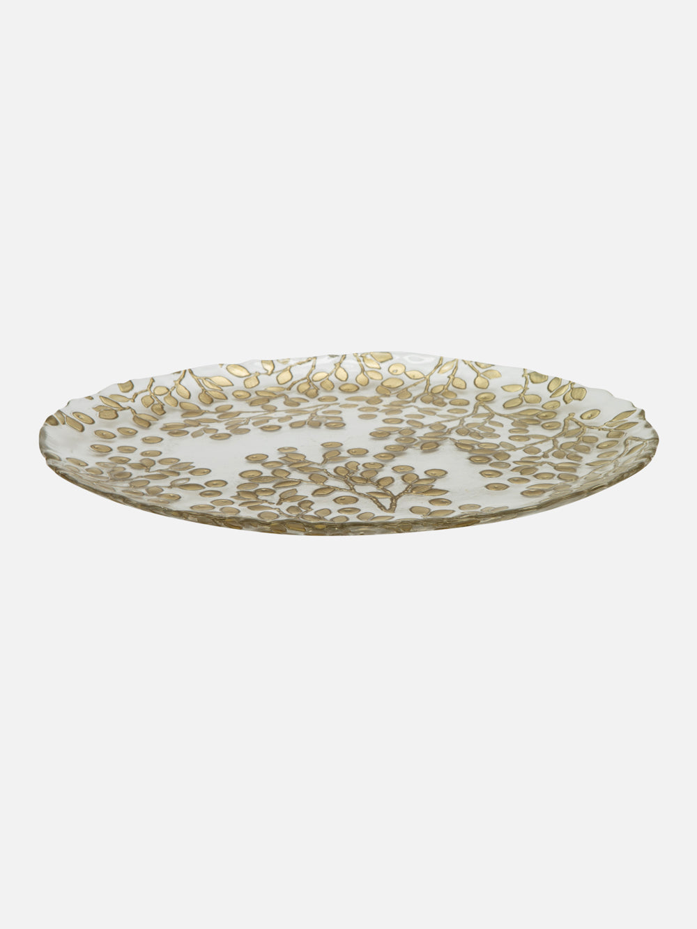 Berry Glass serving Plate - FOX HOME CANADA
