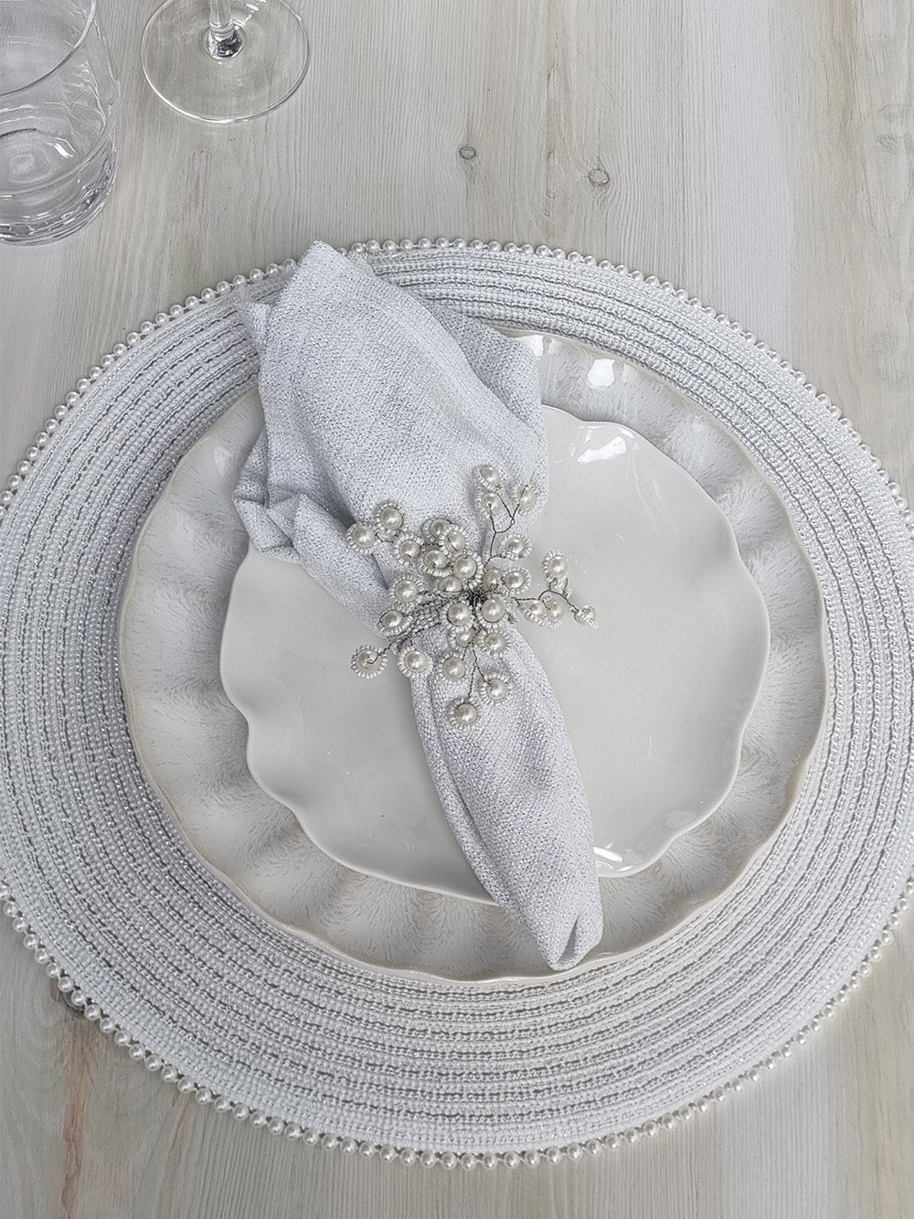 Pearl Round Table Placemat - FOX HOME CANADA