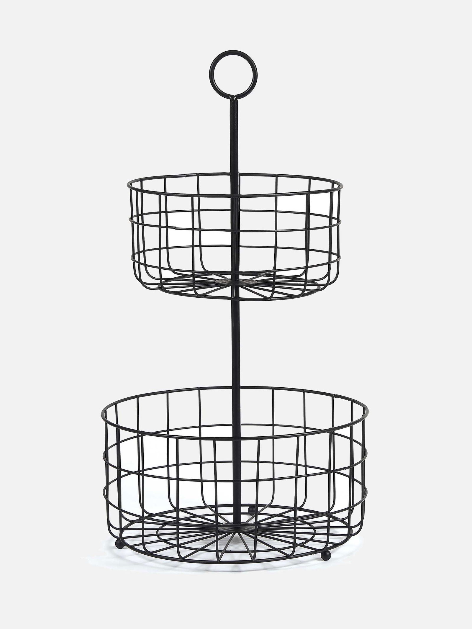 Two-Tier Storage Basket - FOX HOME CANADA