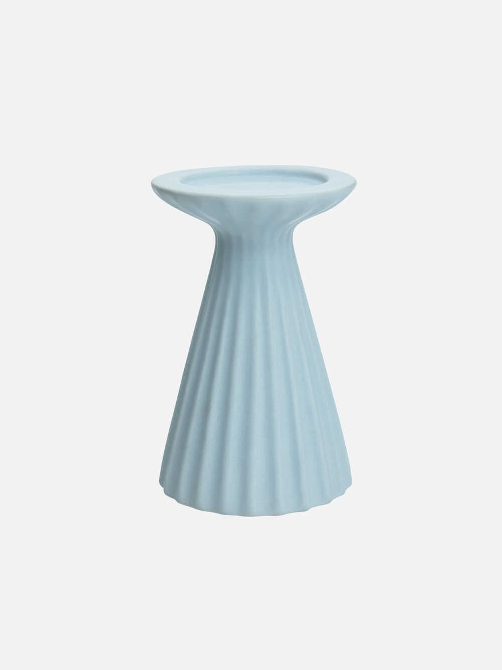 Shell Pillar Candle Holder 6.8"