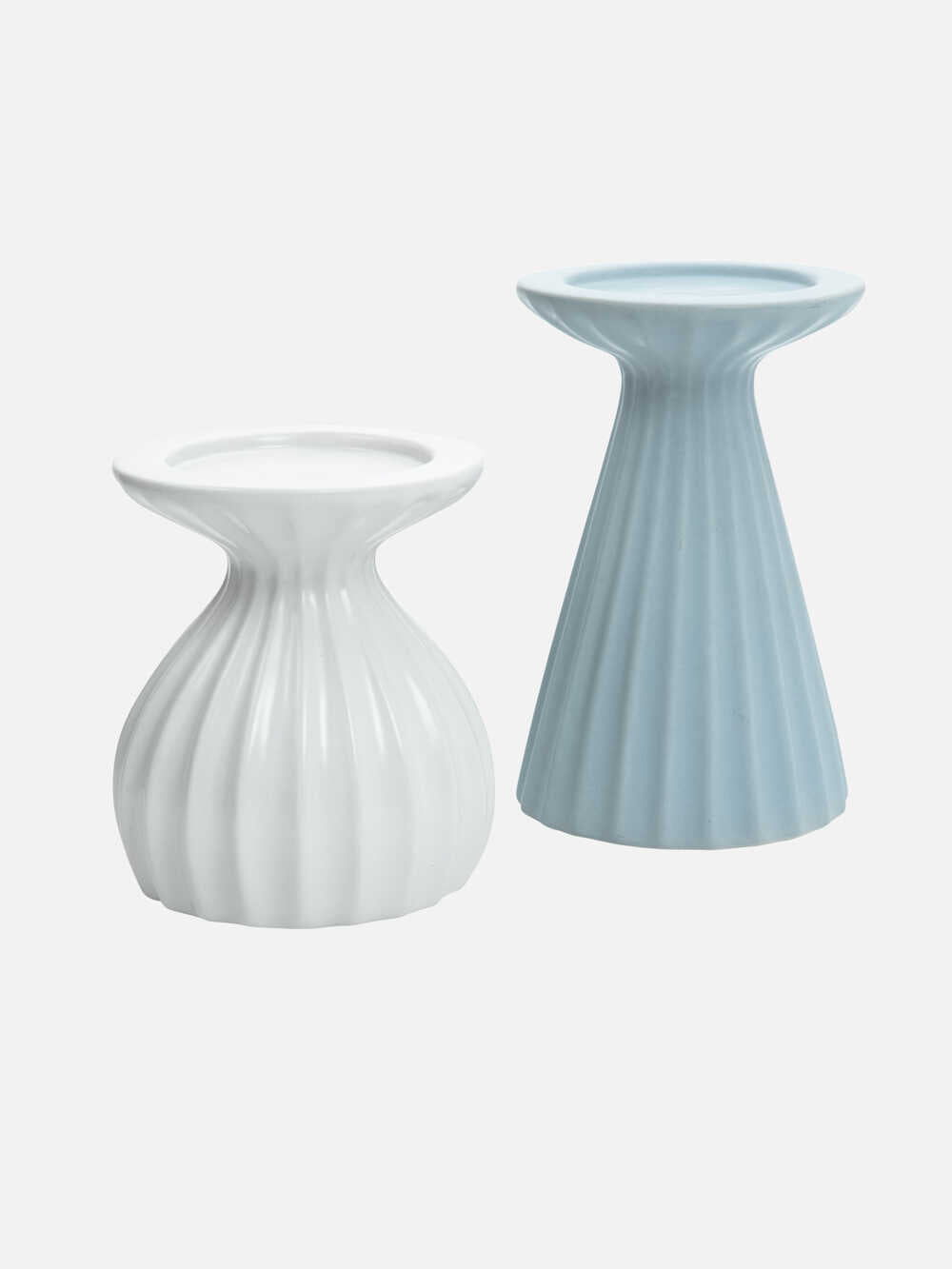 Shell Pillar Candle Holder 6.8"