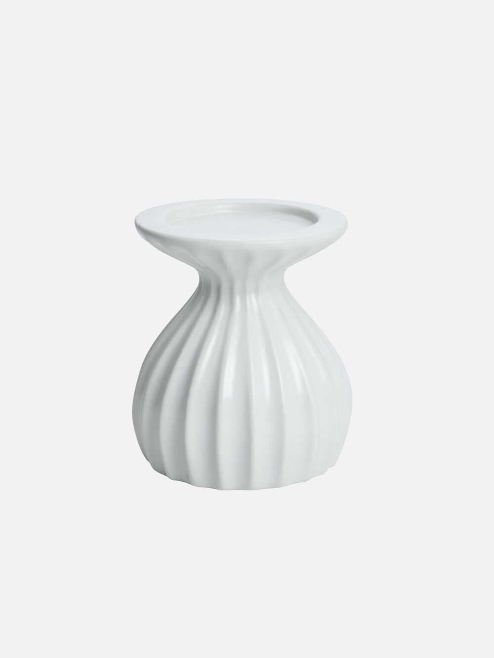Shell Pillar Candle Holder 5.3"