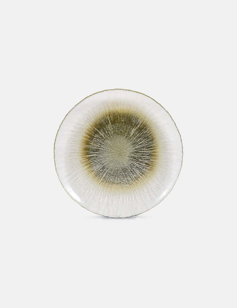 GOLD REXY Glass Salad Plate