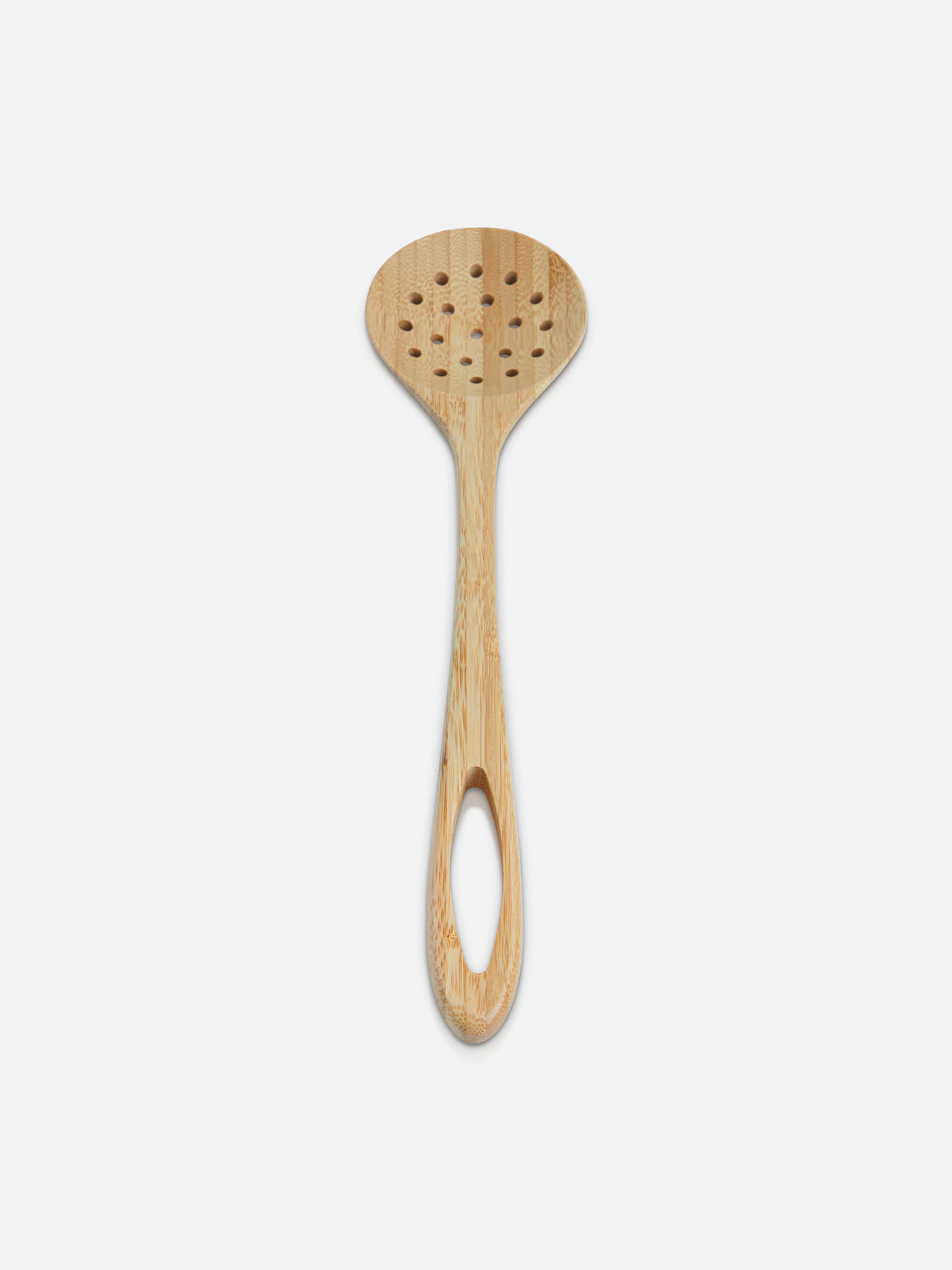 bamboo wood Slotted Spoon