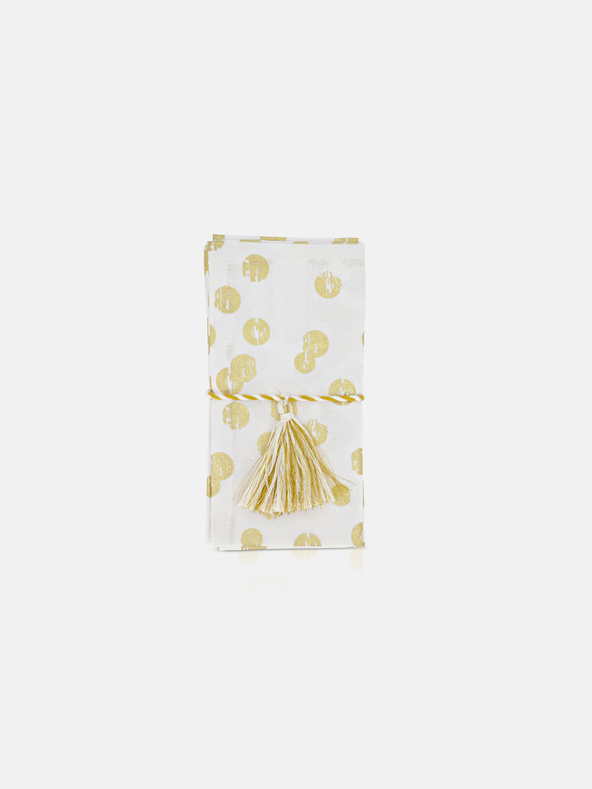 NAPKINS SET DOT 16X16in