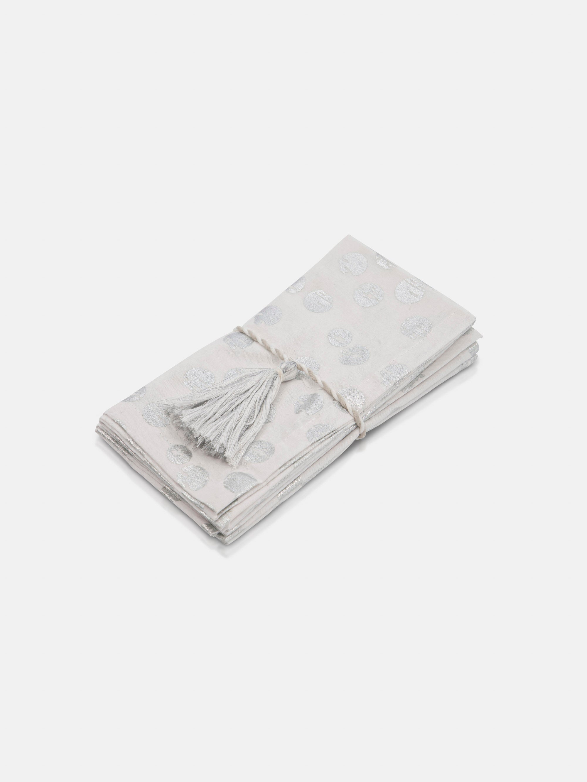 NAPKINS SET DOT 16X16in