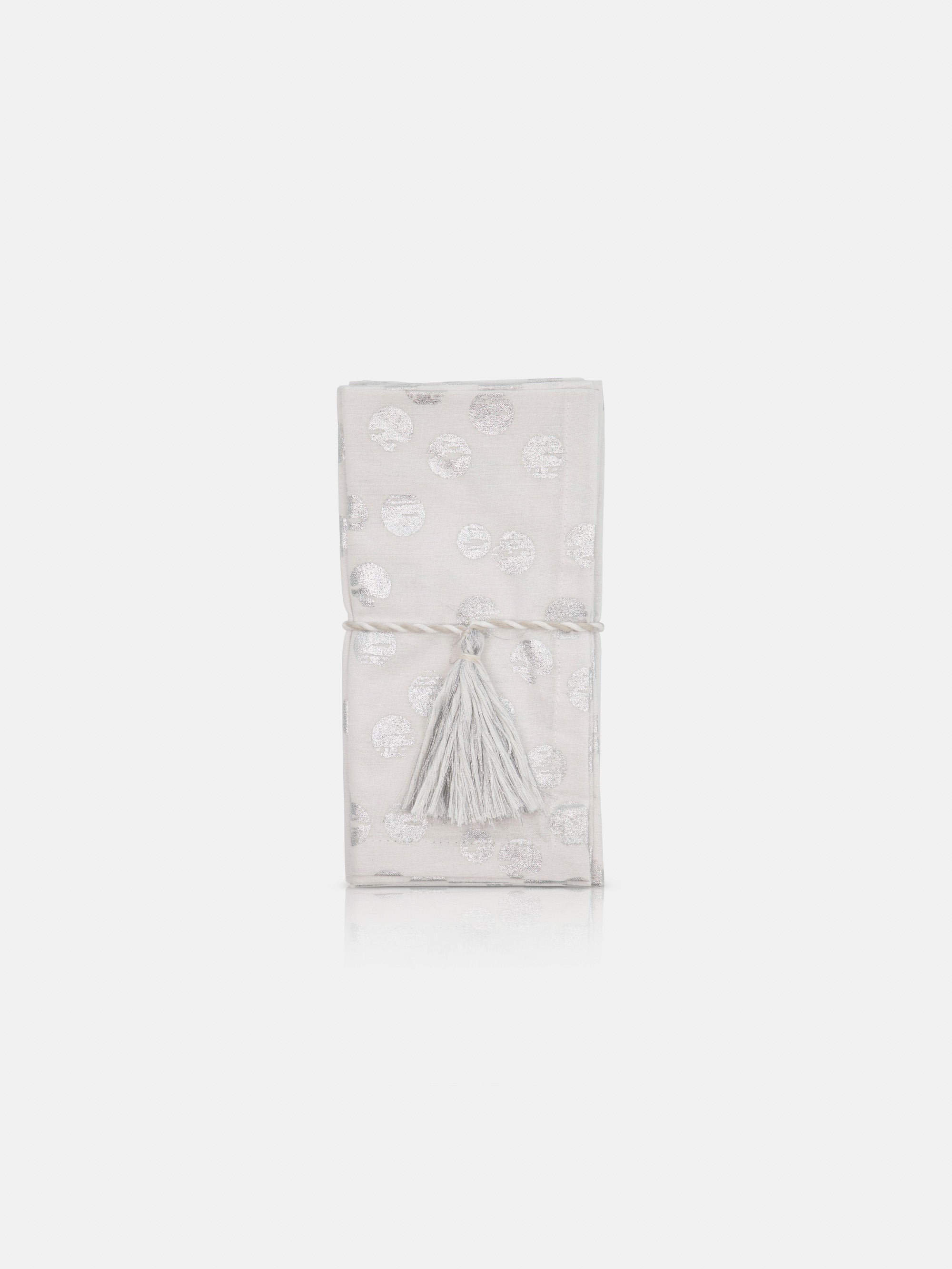 NAPKINS SET DOT 16X16in