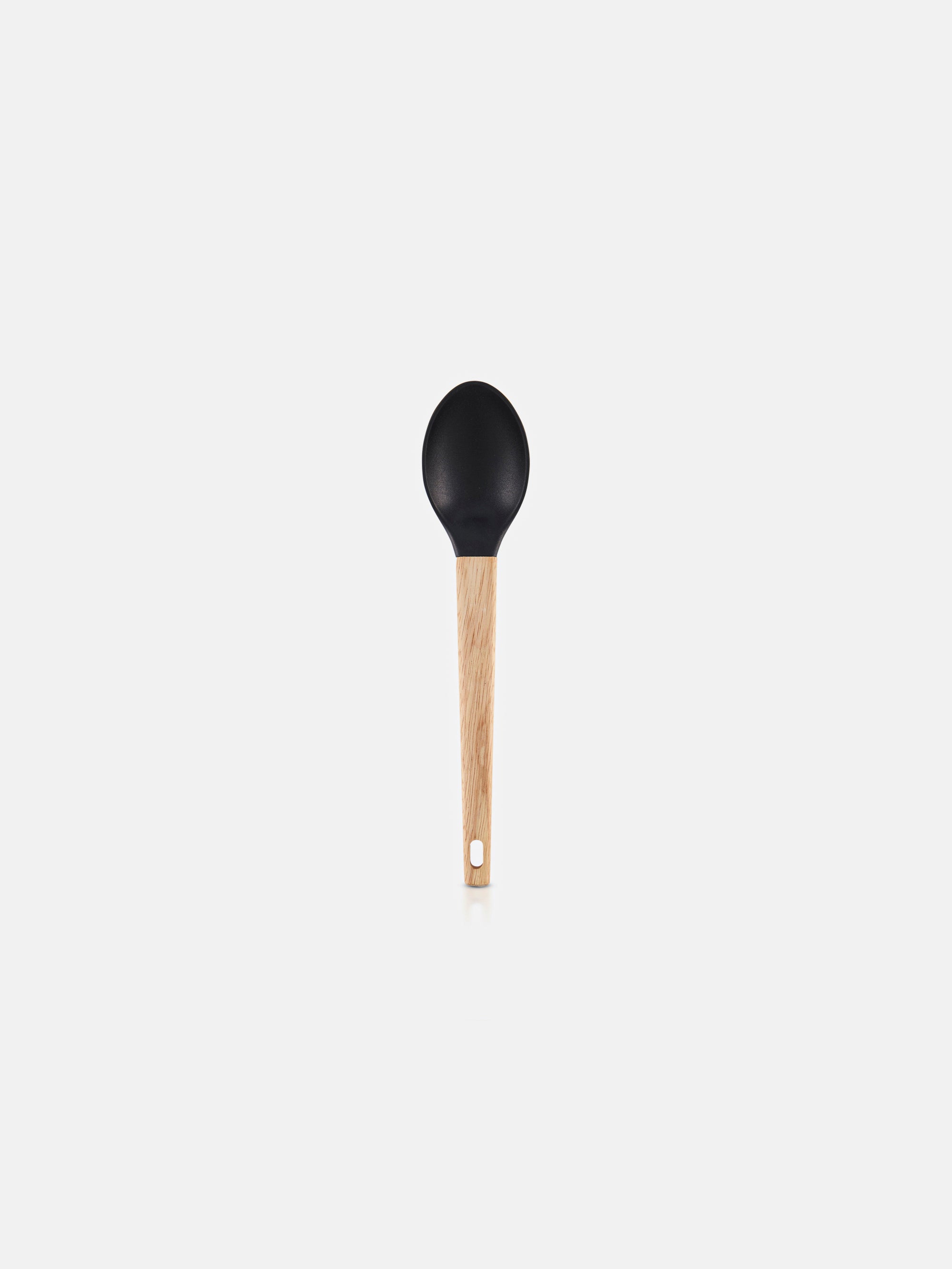 wood & plastic serving spoon