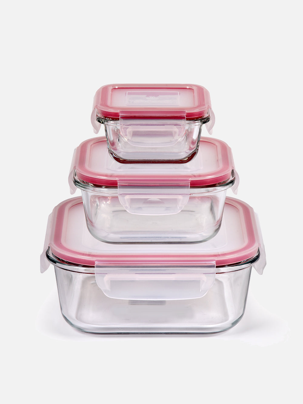3-Piece Glass Storage Containers Set