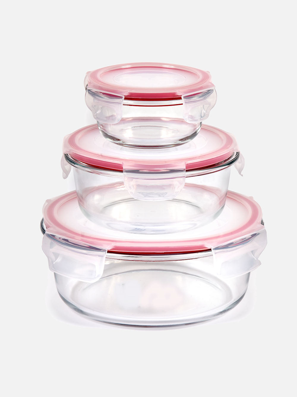 3-Piece Glass Storage Containers Set