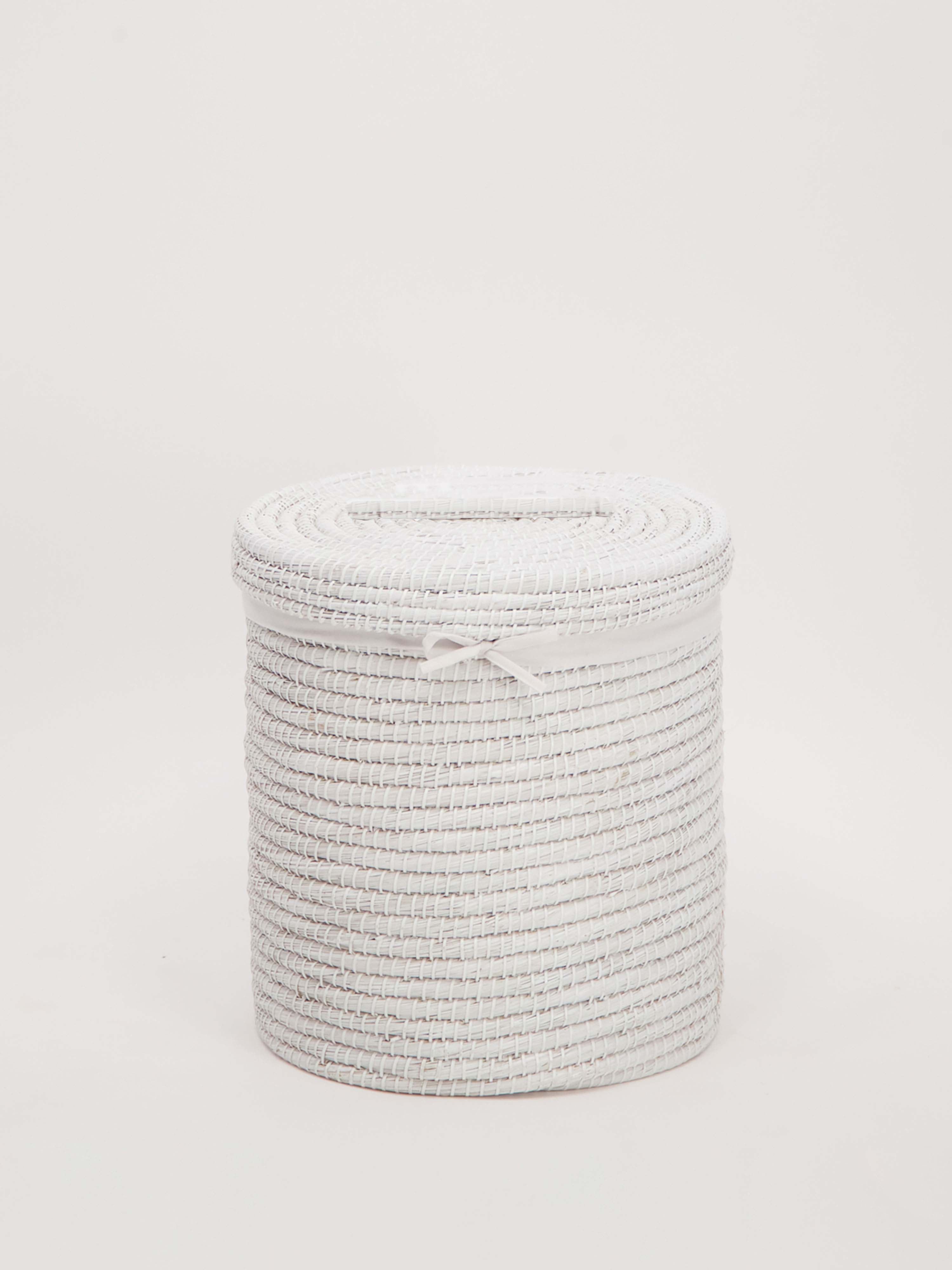Grass Woven Laundry Hamper with Liner (M)