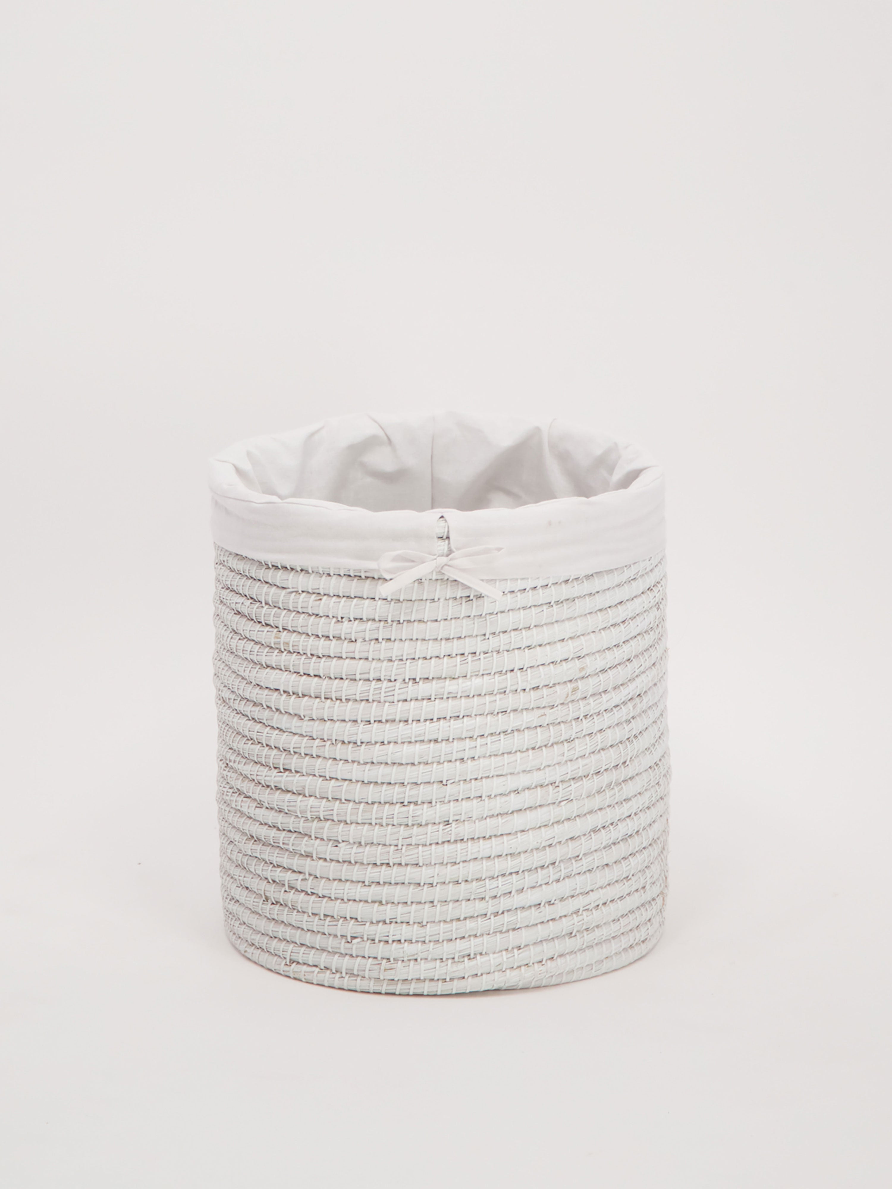 Grass Woven Laundry Hamper with Liner (M)