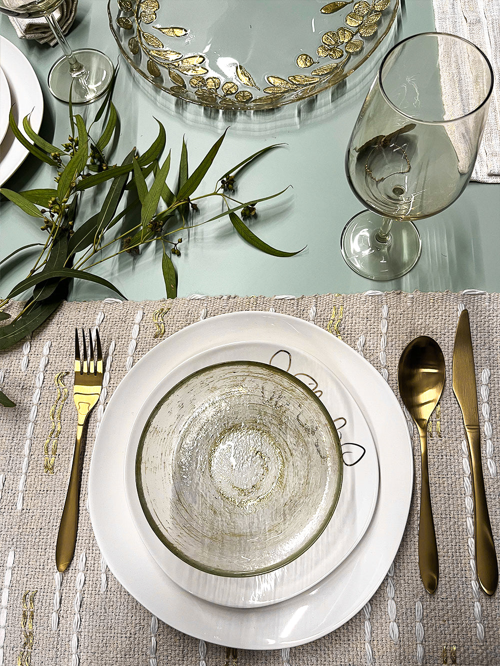 Oro glass soup bowl