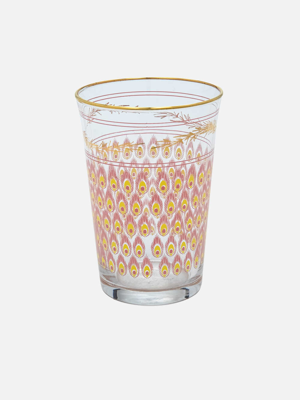 Peacock Drinking Glass