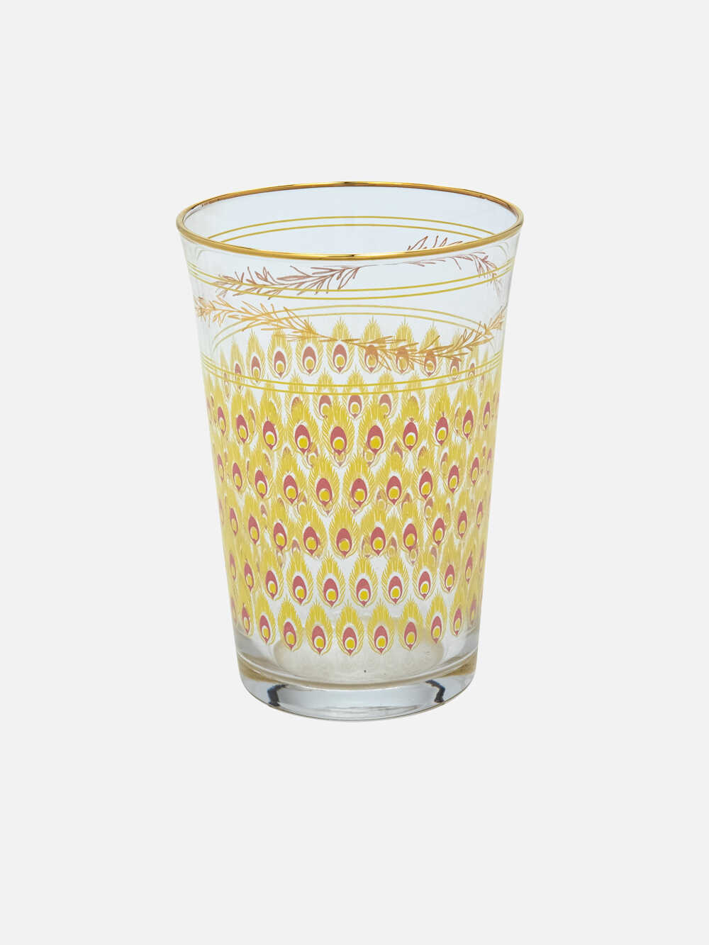 Peacock Drinking Glass