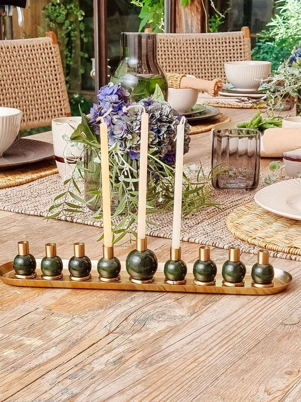 MENORAH GOLDEN 12.5X3.1X1.9 inch