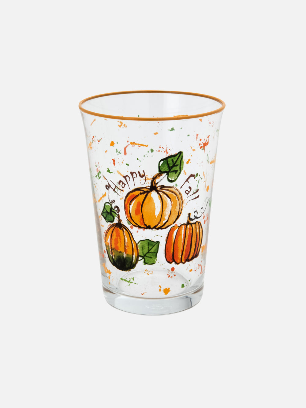 Pumpkin Drinking Glass